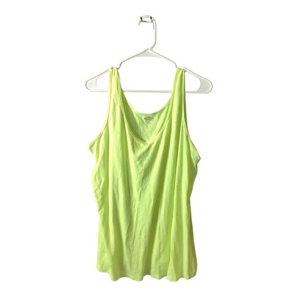 4 Pcs Old Navy Womens Size 3X Tank Tops Yellow White Black Neon Green - Picture 4 of 13